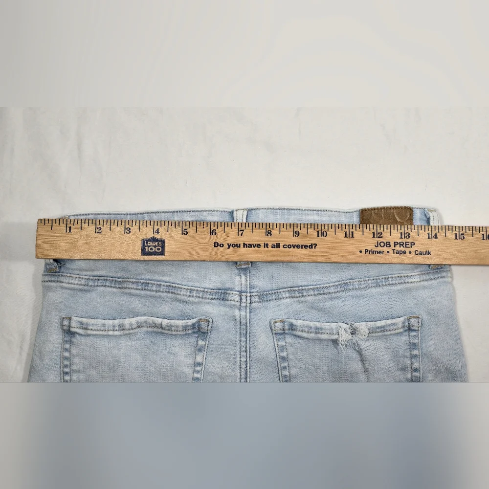 American Eagle Next Level Stretch Hi-Rise Shortie Shorts Distressed Women's 6 - Picture 6 of 12